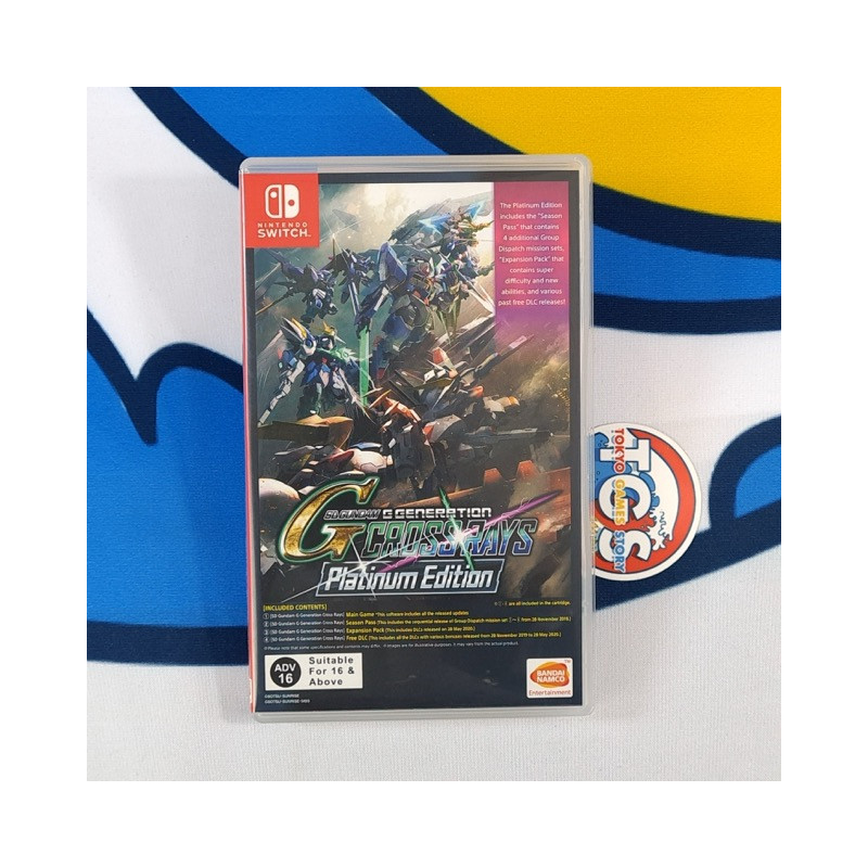 SD Gundam G Generation Cross Rays Platinum Edition Switch Asian Used (Game In ENGLISH)