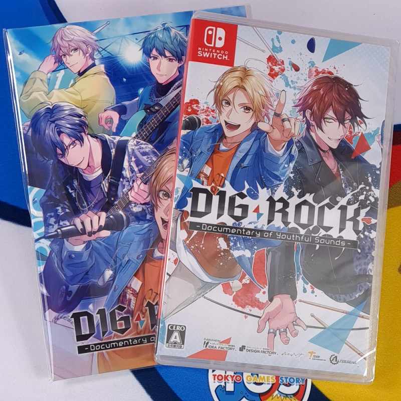DIG-ROCK: Documentary of Youthful Sounds Switch Japan + bonus [Otome RPG Game] NEW