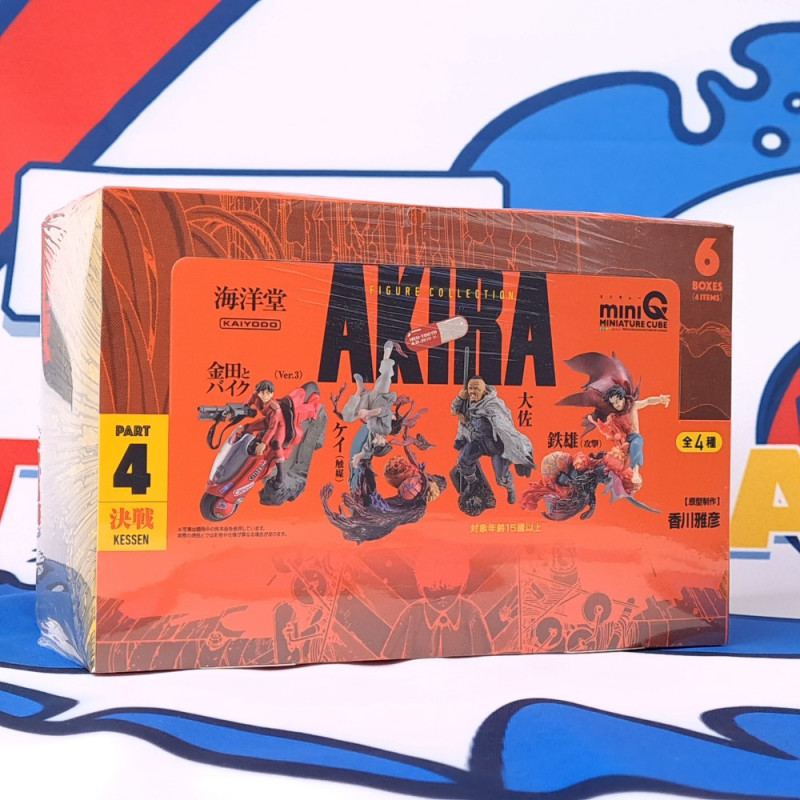 MiniQ AKIRA Figure PART 4 -Kessen- Figurine Kaiyodo [Full Set of 6 Pcs Box] New