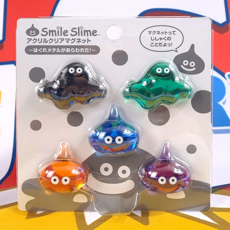 Dragon Quest Smile Slime Acrylic Clear Magnet Liquid Metal Slime Ga Arawareta! JPN New