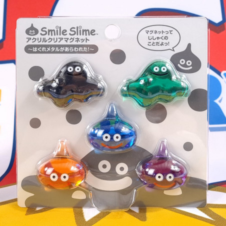 Dragon Quest Smile Slime Acrylic Clear Magnet Liquid Metal Slime Ga Arawareta! JPN New
