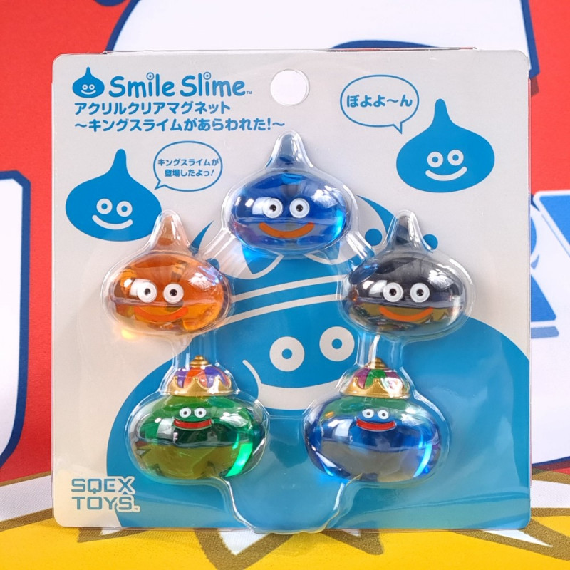 Dragon Quest Smile Slime Acrylic Clear Magnet -King Slime Ga Arawareta! JPN New