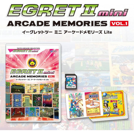 Egret II Mini Arcade Memories VOL.1 Lite JAPAN (10gamesCard+InstruCards) Preorder/Précommande