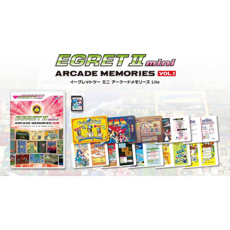 Egret II Mini Arcade Memories VOL.1 Lite Taito JAPAN (10gamesCard+InstruCards) Preorder/Précommande