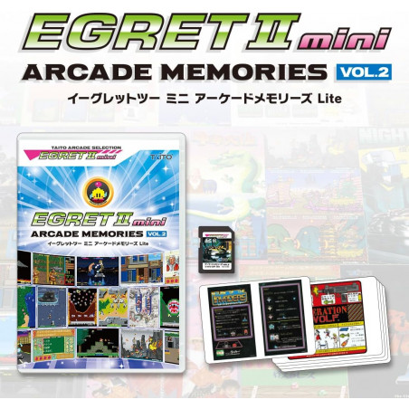 Egret II Mini Arcade Memories VOL.2 Lite Taito Japan (10gamesCard+InstruCards) Preorder/Précommande