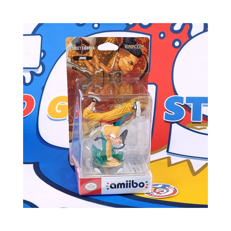 Amiibo Street Fighter 6 Series (Jamie Siu) Figure JPN NEW Nintendo/Capcom (Box Damage)