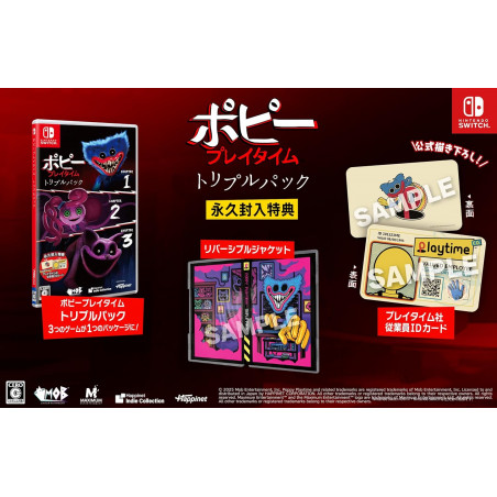 Poppy Playtime Triple Pack Nintendo Switch Japan [Multilingual/Adventure] NEW