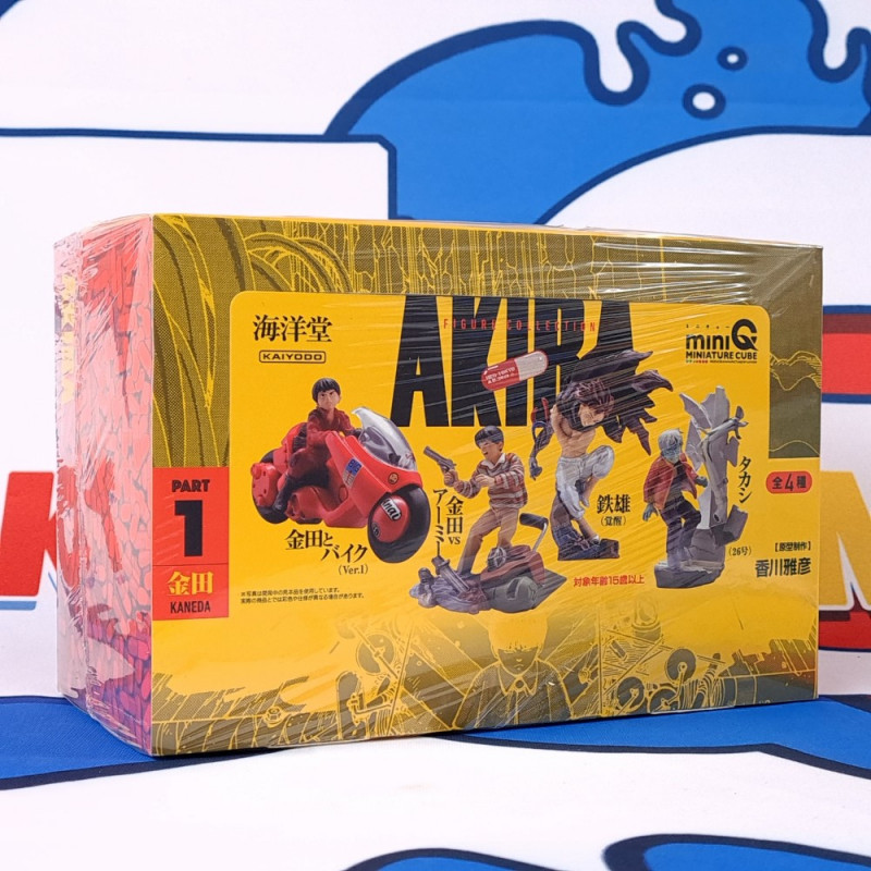 AKIRA Figure PART 1 -Kaneda- Full Set of 6 Pcs Box Figurine Kaiyodo MiniQ JP New