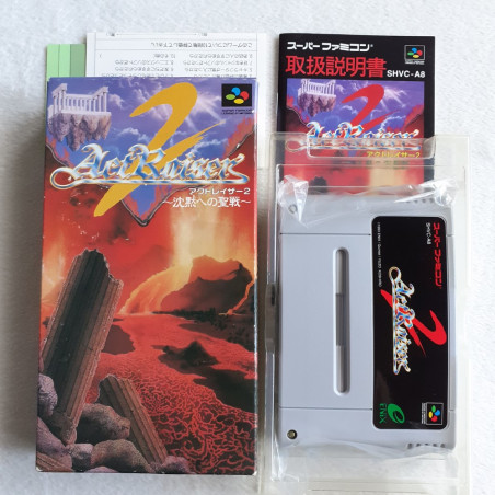 Actraiser 2 Wth Reg. Card TBE Super Famicom (Nintendo SFC) Japan Ver. Act Raiser Enix 1993 SHVC-A8