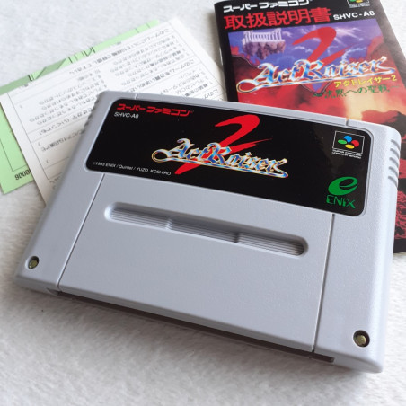 Actraiser 2 Wth Reg. Card TBE Super Famicom (Nintendo SFC) Japan Ver. Act Raiser Enix 1993 SHVC-A8