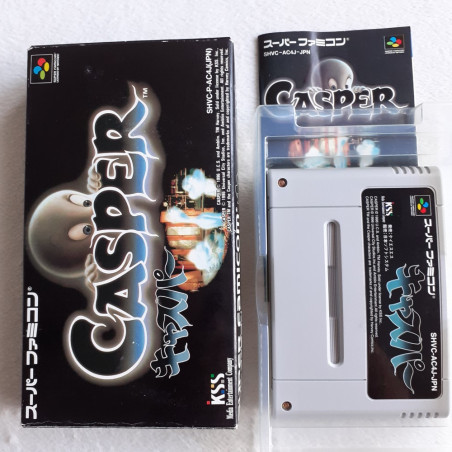 Casper Super Famicom (Nintendo SFC) Japan Ver. Ghost Le petit Fantome KSS 1996 SHVC-P-AC4J