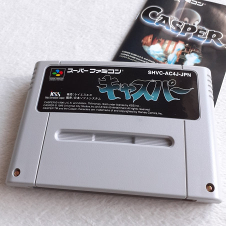 Casper Super Famicom (Nintendo SFC) Japan Ver. Ghost Le petit Fantome KSS 1996 SHVC-P-AC4J