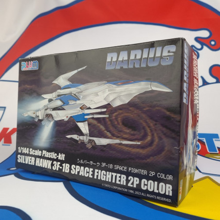 Darius: Silver Hawk 3F-1B Space Fighter 2P Color 1/144 Scale Plastic Model Kit Japan New