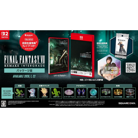 Final Fantasy VII Remake Intergrade Switch 2 Japan (KEY CARD) [Multilingual/Action RPG] Preorder/Précommande