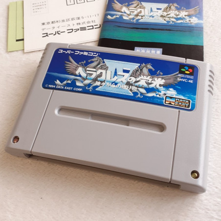 ヘラクレスの栄光4 Super Famicom (Nintendo SFC) Japan Ver. RPG Hercule God Data East 1994 SHVC-4E