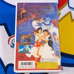 Lot of 3 Aladdin VHS Japan Used TV Disney Collector Movie Tape - Japanese and Bilingual Dub
