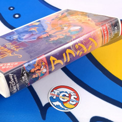 Lot of 3 Aladdin VHS Japan Used TV Disney Collector Movie Tape - Japanese and Bilingual Dub