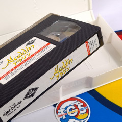 Lot of 3 Aladdin VHS Japan Used TV Disney Collector Movie Tape - Japanese and Bilingual Dub