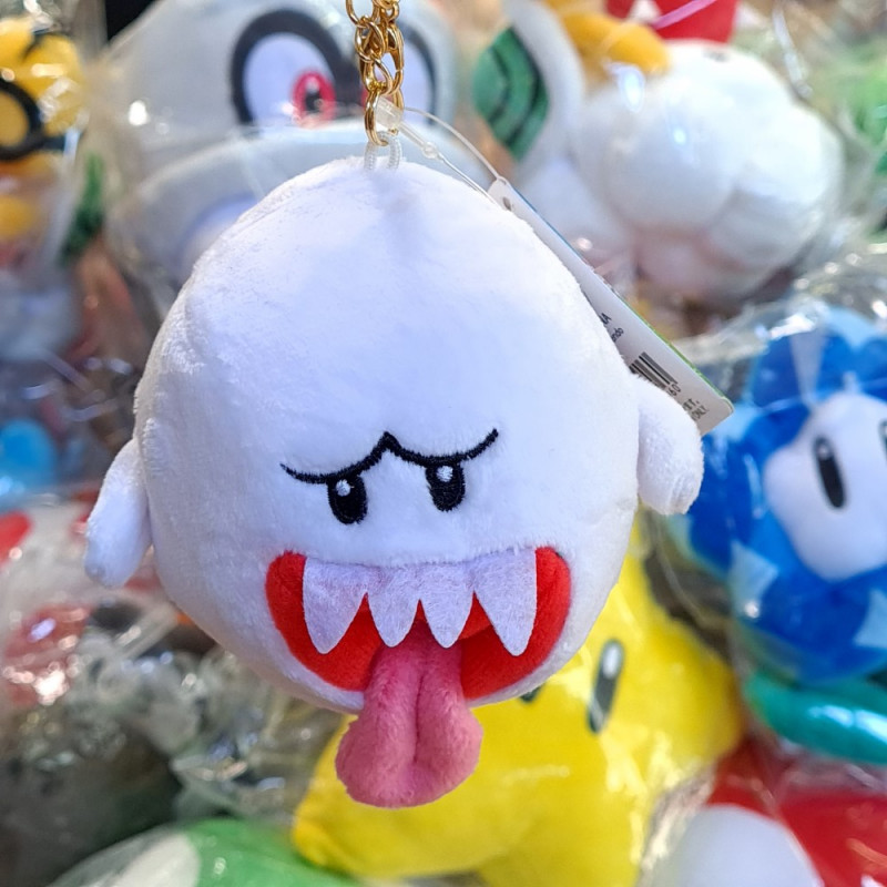 Super Mario All Star Collection Boo Keychain Plush (8cm) JPN Official New Peluche Super Mario All Star Collection Boo Keychain Plush (8cm) JPN Official New Peluche