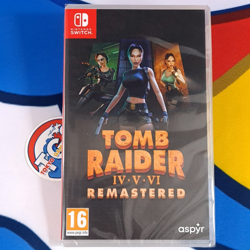 Tomb Raider IV-V-VI Remastered Starring Lara Croft Switch EU [Multilingual/3D Shooting] NEW