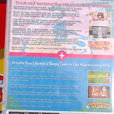 Menhera Farm + Masarada Town Story Switch Asia New [Cover&Game in ENGLISH/RPG]