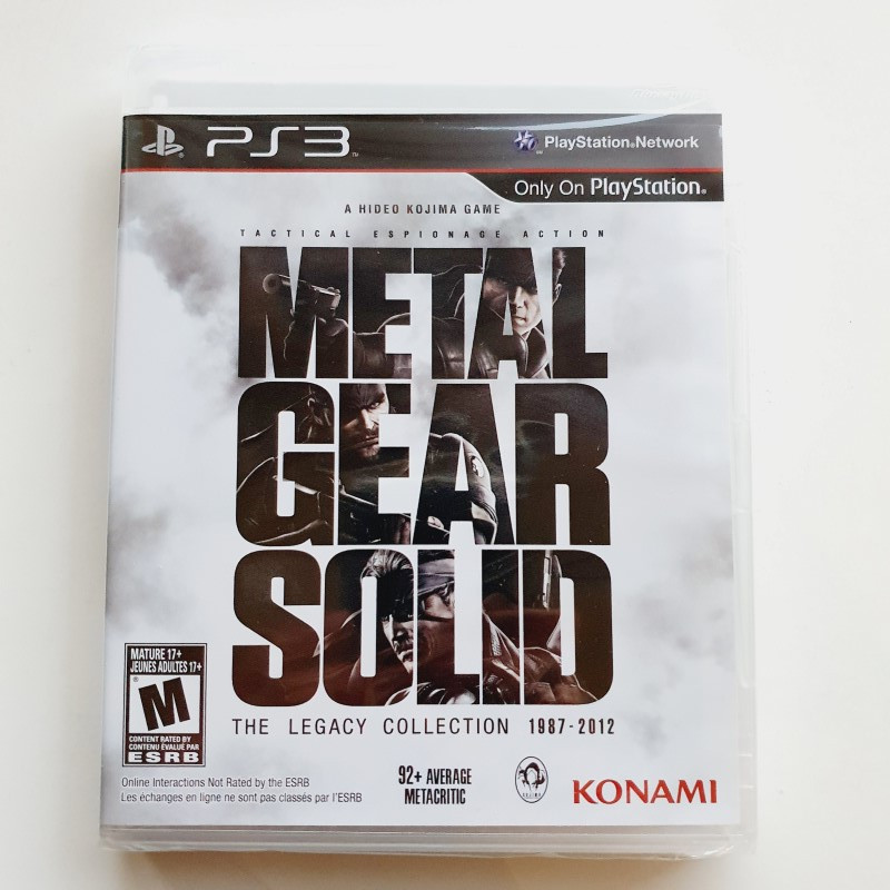 Metal Gear Solid The Legacy Collection PS3 USA Game in Multilanguage Ver.NEW Konami Action Aventure Sony Playstation 3 Snake