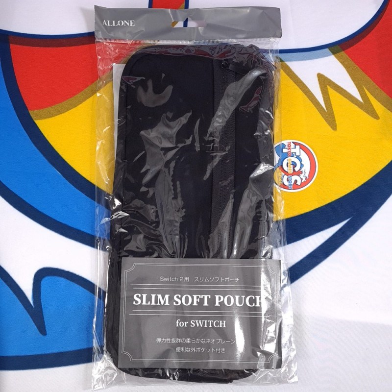 Slim Soft POUCH (Black) for Nintendo Switch 2 Japan New (Region Free/Allone Official)