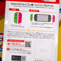 Answer Silicone Protector (Green/Pink) Joy-Con for Nintendo Switch 2 Japan NEW (Region Free)