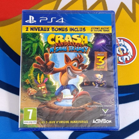 Crash Bandicoot N. Sane Trilogy PS4 EU New [Multi-Languages/Plateforme]