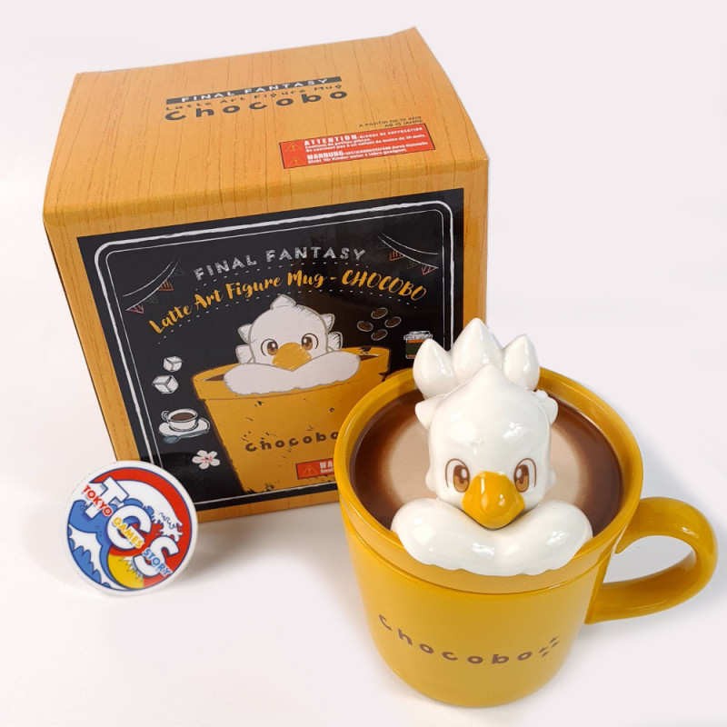 Final Fantasy FF Latte Art Figure Mug Tasse Chocobo Square Enix JPN Official New