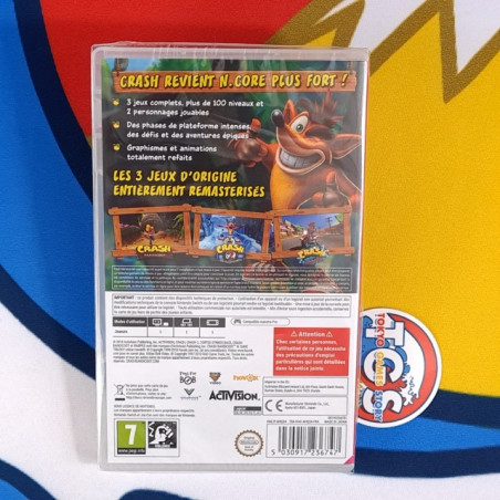 Crash Bandicoot N. Sane Trilogy Switch EU New [Multi-Languages/Plateforme]