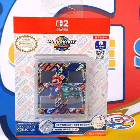 Card Case 16 COLLECTION for Nintendo Switch 2 (Mario Kart World) Japan NEW (Keys Factory)