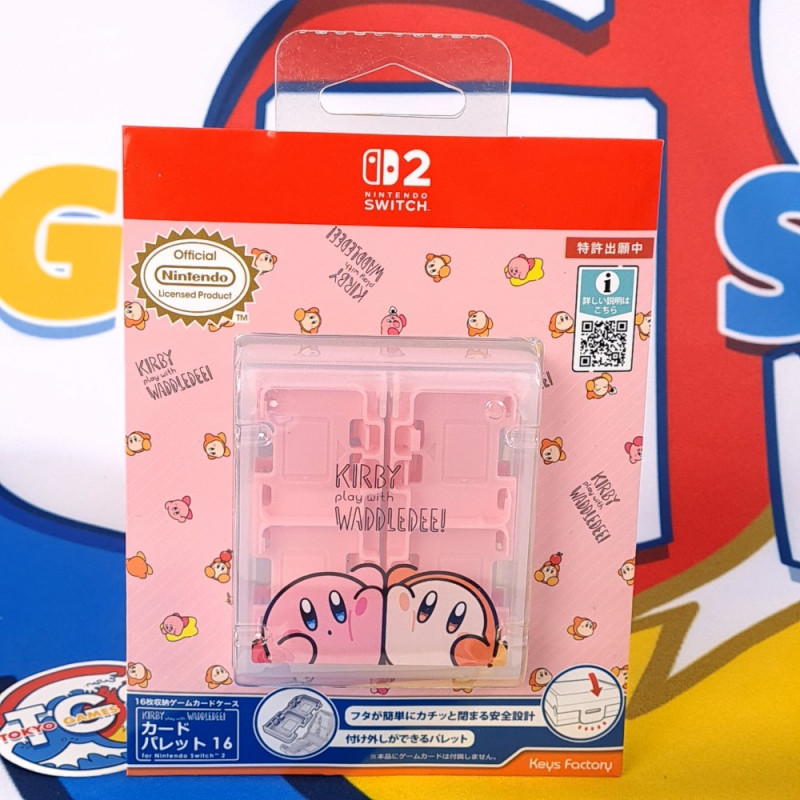 Card Case 16 COLLECTION for Switch 2 (Kirby Play with Waddle Dee) Japan NEW (Keys Factory)