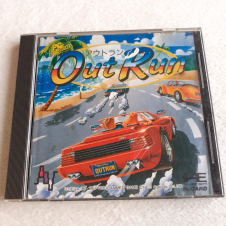 Outrun Nec PC Engine Hucard Japan Ver. PCE Out Run Racing Avenue 1990