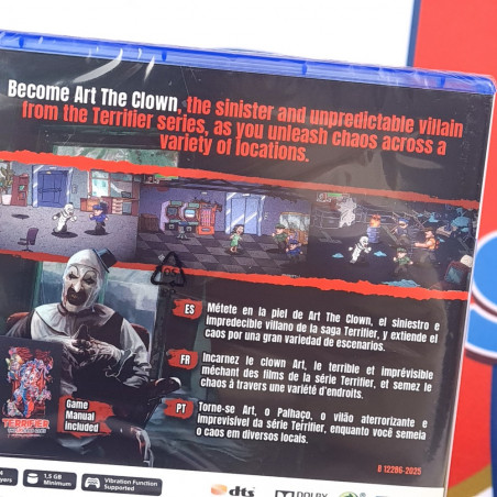 Terrifier The ARTcade Game +bonus PS5 EU Game [Multilingual/Horror Arcade] NEW