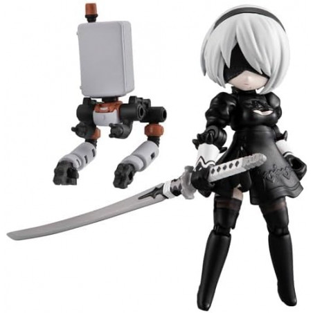 DesktopArmy NieR:Automata Ver1.1a Collaboration 2B Figure Figurine BANDAI JP New