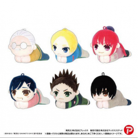 Sakamoto Days Hug Character Collection Plush Full Set of 6P Bandai Namco JPN New