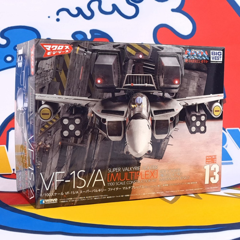 Macross VF-1S/A Super Valkyrie Fighter 1/100 Scale Plastic Model Kit (17cm) JPN New