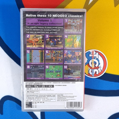 ACA NEOGEO Selection Vol. 5 Nintendo Switch Asia NEW (Cover English/Multi-Languages/10 SNK Games)