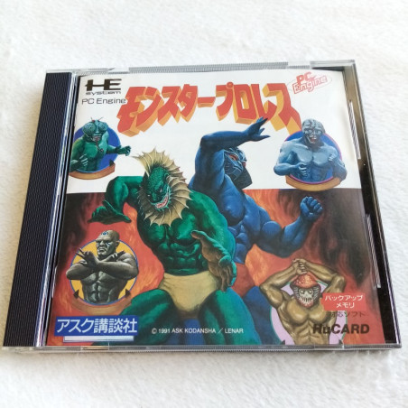 Monster Pro Wrestling Nec PC Engine Hucard Japan Ver. PCE Catch Fighting 1991