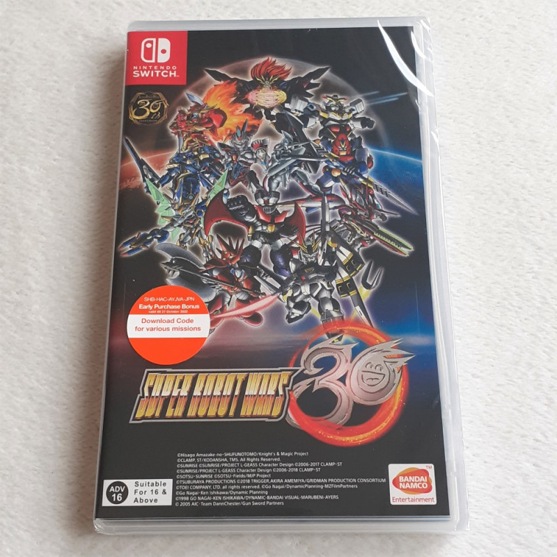 Super Robot Wars Taisen 30 Nintendo Switch Asian Game in English New Sealed+DLC Bandai Namco