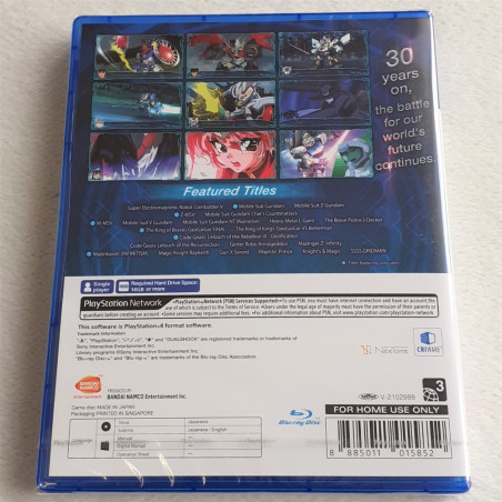 Super Robot Wars Taisen 30 PS4 Asian Game in English New Sealed Playstation 4 Bandai Namco