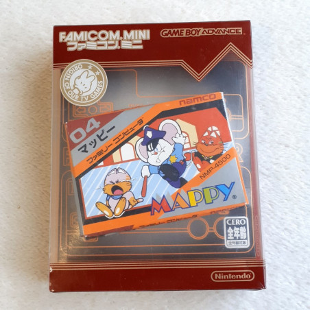 Mappy Famicom Mini 08 Game Boy Advance GBA Japan Ver. Action Namco Nintendo 2004