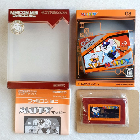 Mappy Famicom Mini 08 Game Boy Advance GBA Japan Ver. Action Namco Nintendo 2004