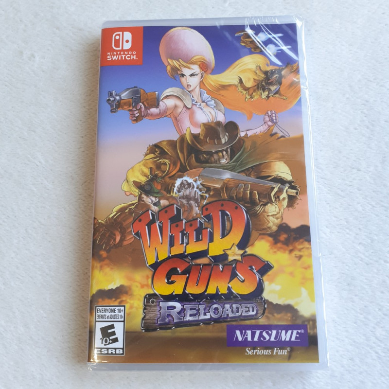 Wild Guns Reloaded Nintendo Switch USA/FR Ver. NEUF/NEW Sealed Natsume Platform Action