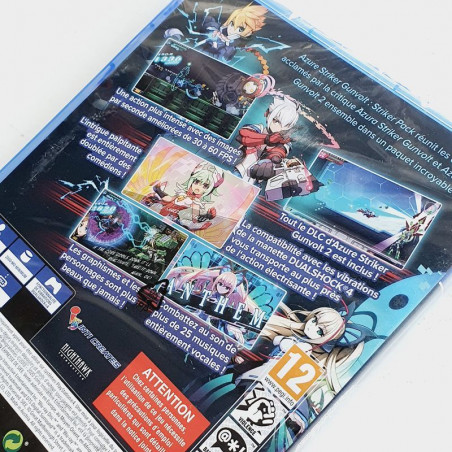 Azure Striker Gunvolt Striker Pack PS4 FR NEW/SEALED NIGHTHAWK Action Plateforme Sony Playstation 4