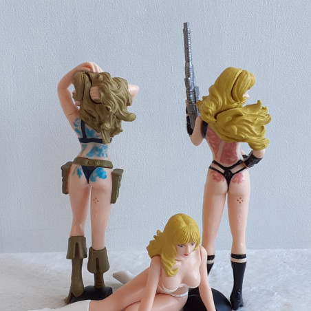 Space Adventure Cobra 3xGirls Set Gashapon Figurine Figure Bandai Japan 2003
