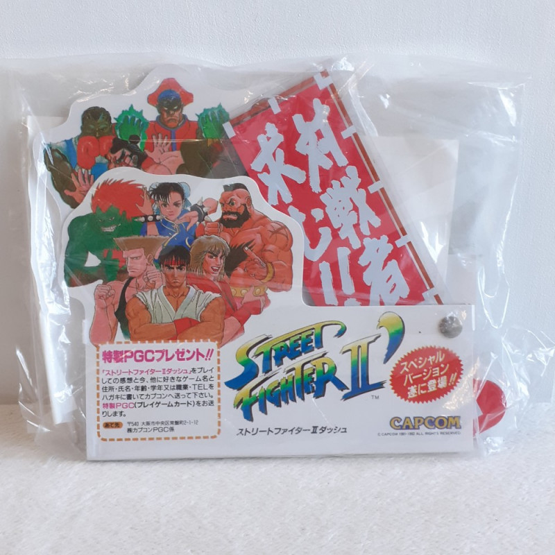 Pop Street Fighter II' Dash Nec PCE Chirashi Promotional Capcom Japan 1992 NEW Original Item