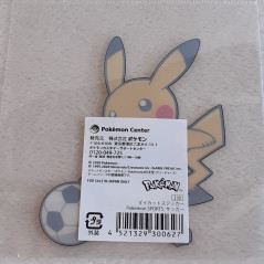 Pokemon Center Daicut 9x7cm Sticker Pikachu Sports Soccer Japan OfficialItem NEW
