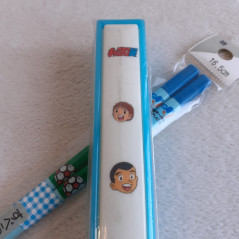 Captain Tsubasa Hashi Kid Chopsticks+Box Baguettes Japan 80s Official Item NEW/NEUF